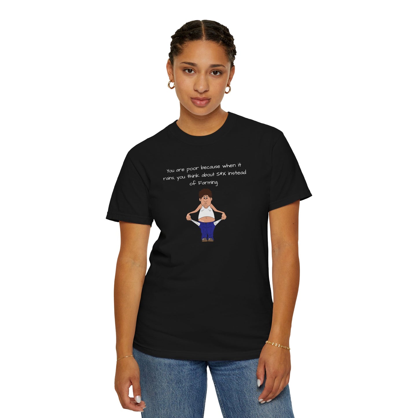 Funny Unisex T-Shirt - 'Think About Farming' Statement Tee